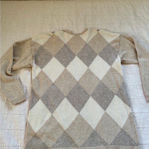 Liz Claiborne Argyle Cardigan Sweater - Picture 4 of 7